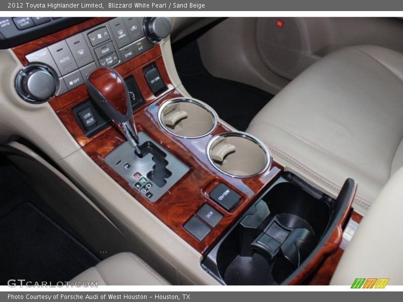 Blizzard White Pearl / Sand Beige 2012 Toyota Highlander Limited