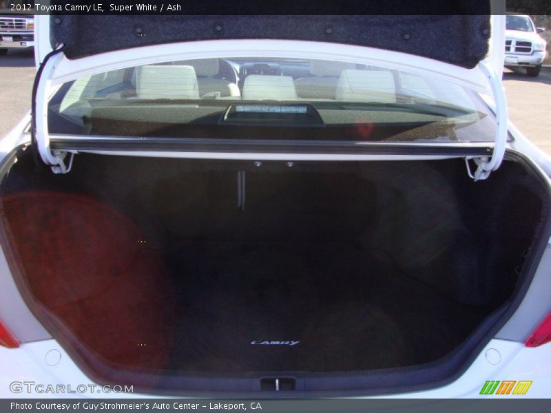 Super White / Ash 2012 Toyota Camry LE