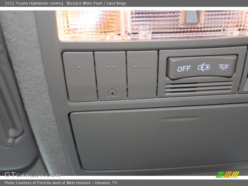 Blizzard White Pearl / Sand Beige 2012 Toyota Highlander Limited