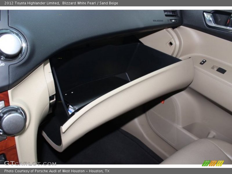 Blizzard White Pearl / Sand Beige 2012 Toyota Highlander Limited