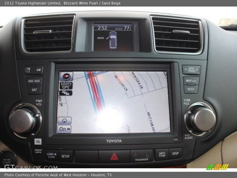 Blizzard White Pearl / Sand Beige 2012 Toyota Highlander Limited