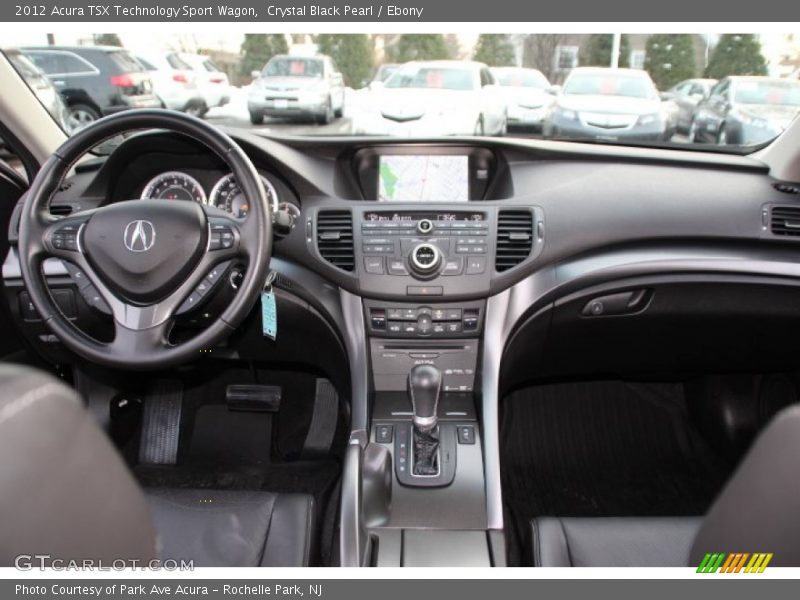Crystal Black Pearl / Ebony 2012 Acura TSX Technology Sport Wagon