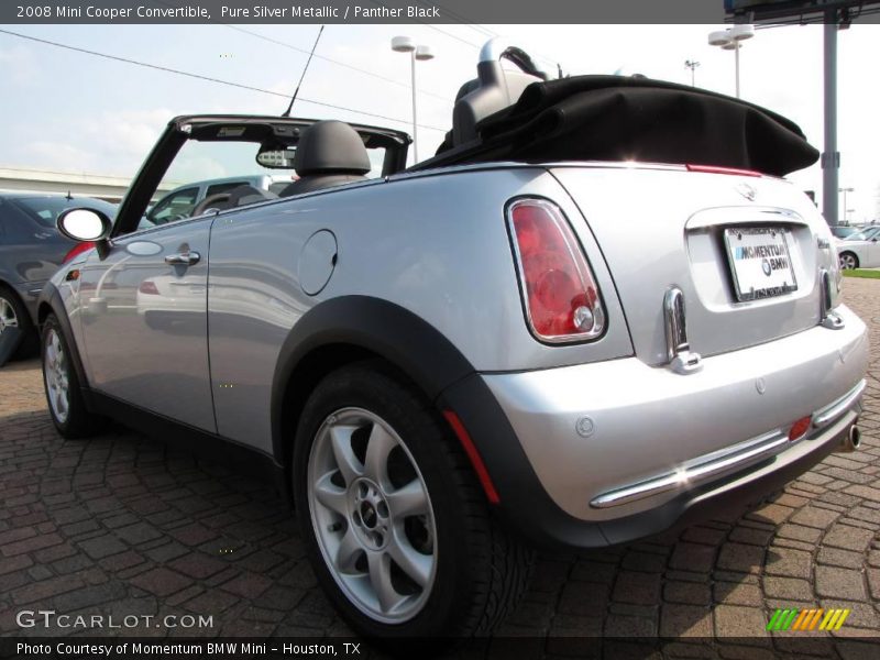 Pure Silver Metallic / Panther Black 2008 Mini Cooper Convertible