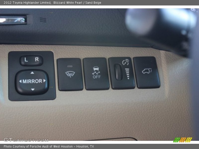 Blizzard White Pearl / Sand Beige 2012 Toyota Highlander Limited