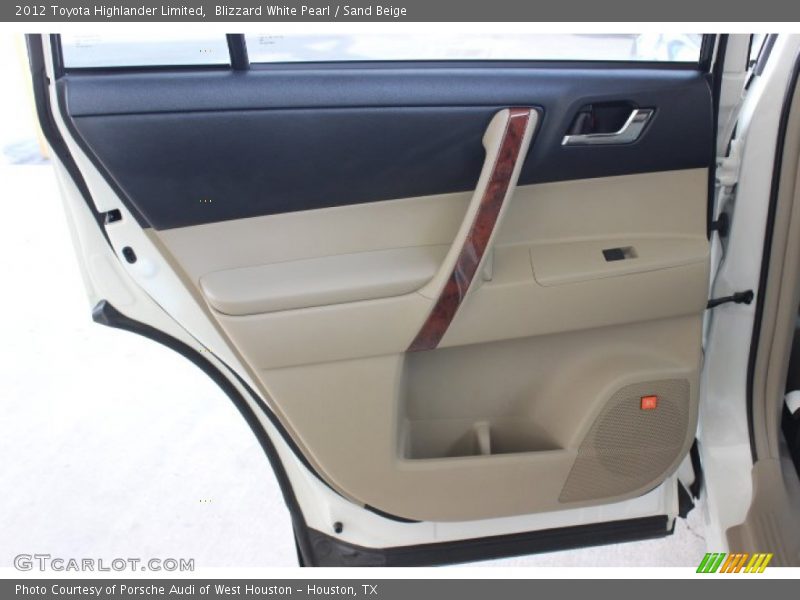 Blizzard White Pearl / Sand Beige 2012 Toyota Highlander Limited
