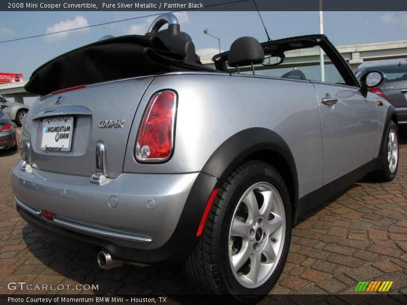 Pure Silver Metallic / Panther Black 2008 Mini Cooper Convertible