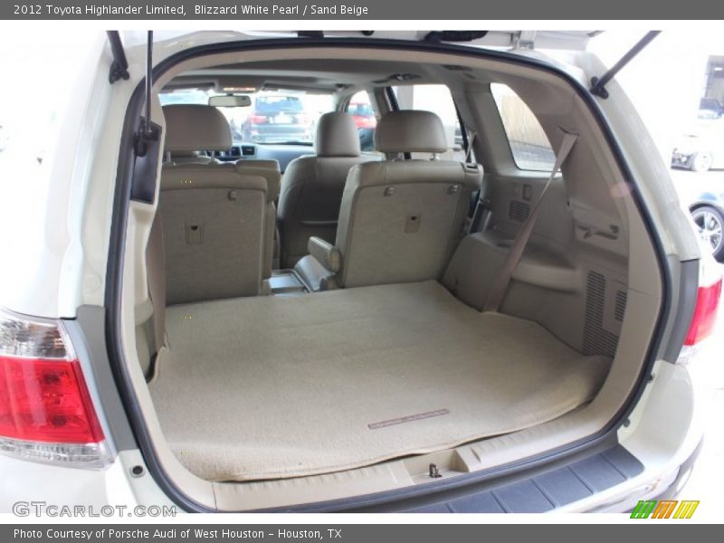 Blizzard White Pearl / Sand Beige 2012 Toyota Highlander Limited