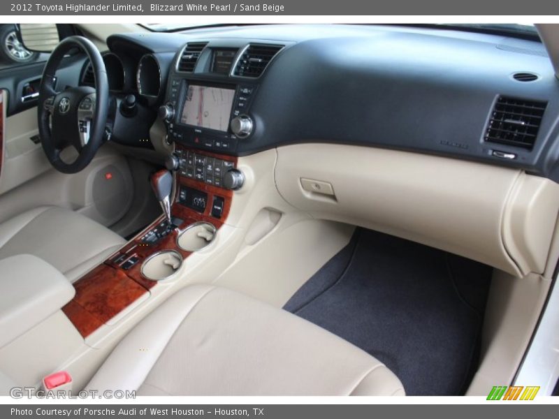 Blizzard White Pearl / Sand Beige 2012 Toyota Highlander Limited