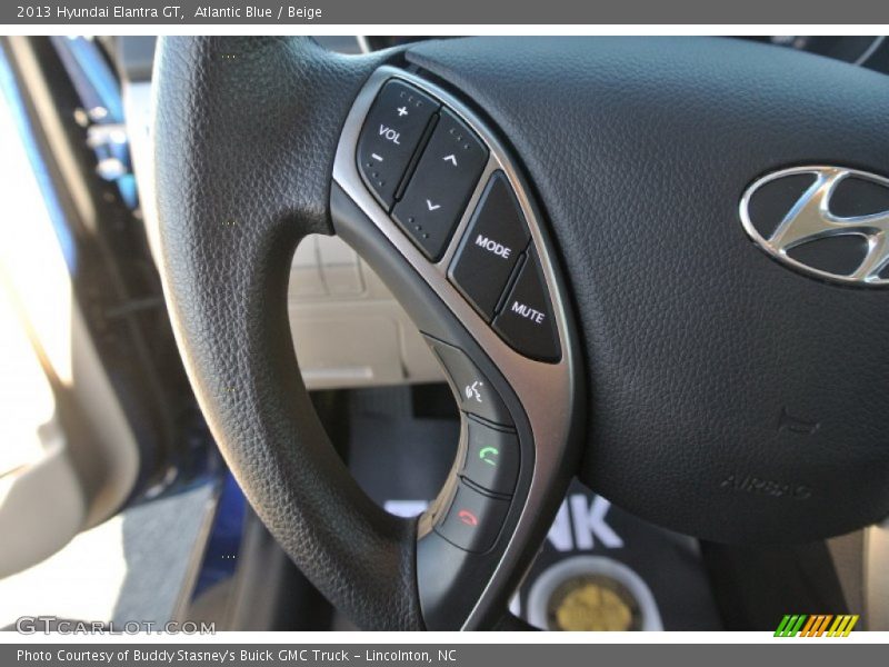 Atlantic Blue / Beige 2013 Hyundai Elantra GT