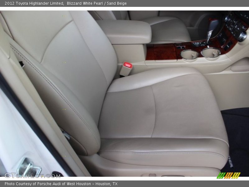 Blizzard White Pearl / Sand Beige 2012 Toyota Highlander Limited