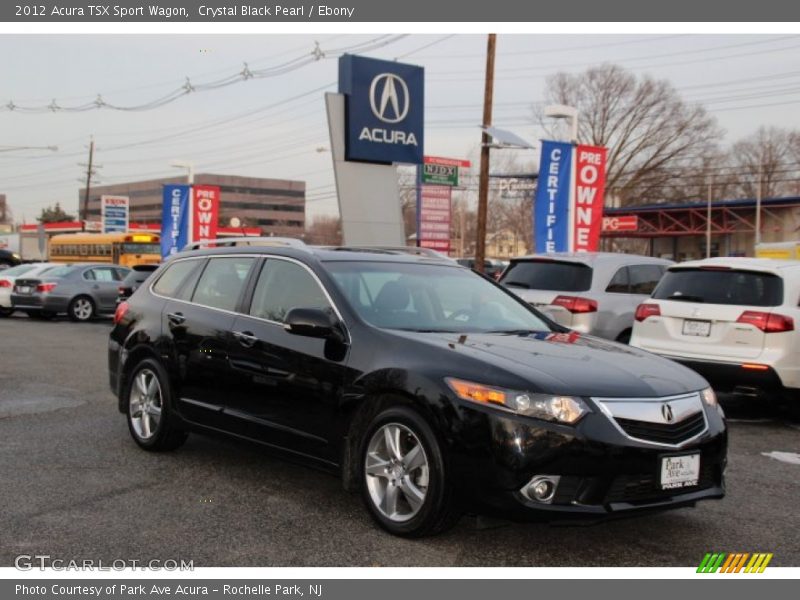 Crystal Black Pearl / Ebony 2012 Acura TSX Sport Wagon