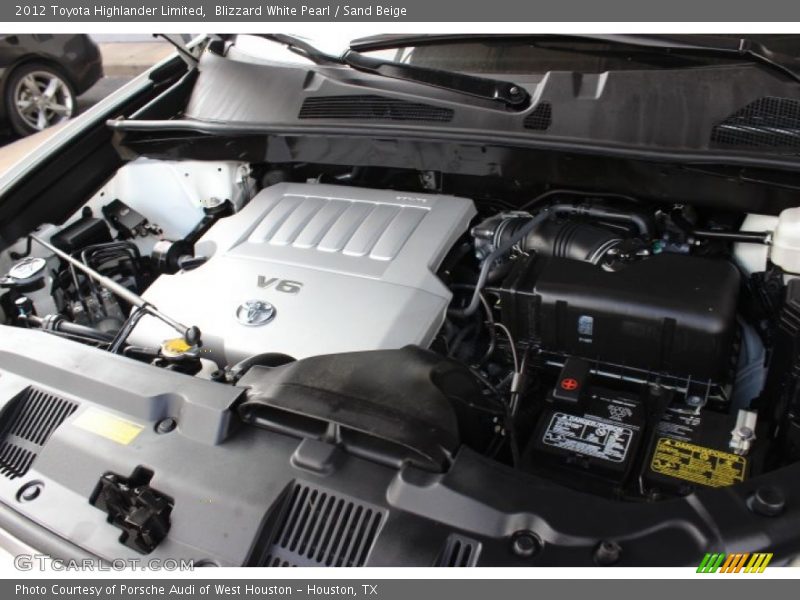 Blizzard White Pearl / Sand Beige 2012 Toyota Highlander Limited