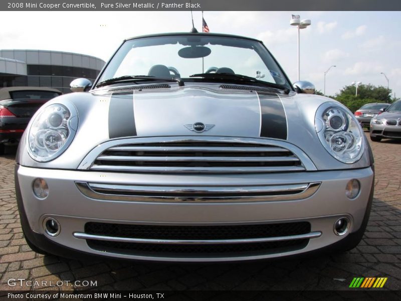 Pure Silver Metallic / Panther Black 2008 Mini Cooper Convertible