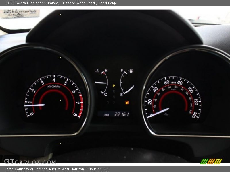 Blizzard White Pearl / Sand Beige 2012 Toyota Highlander Limited