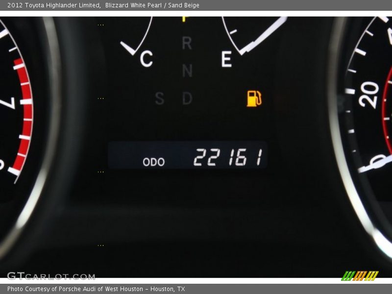 Blizzard White Pearl / Sand Beige 2012 Toyota Highlander Limited
