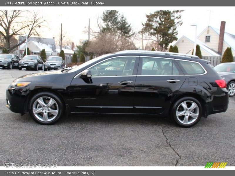 Crystal Black Pearl / Ebony 2012 Acura TSX Sport Wagon
