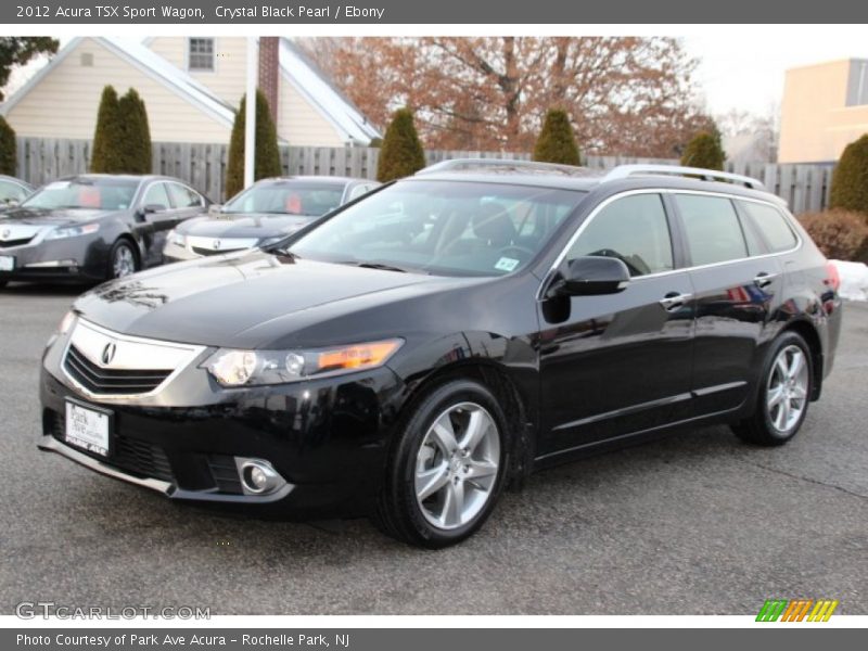 Crystal Black Pearl / Ebony 2012 Acura TSX Sport Wagon