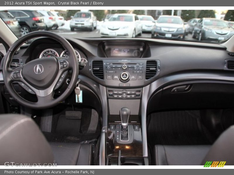 Crystal Black Pearl / Ebony 2012 Acura TSX Sport Wagon