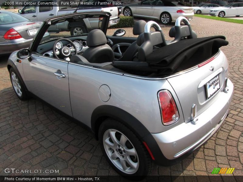 Pure Silver Metallic / Panther Black 2008 Mini Cooper Convertible