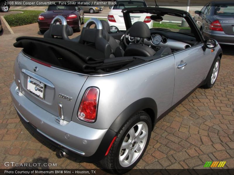 Pure Silver Metallic / Panther Black 2008 Mini Cooper Convertible