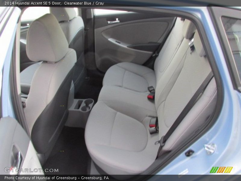 Clearwater Blue / Gray 2014 Hyundai Accent SE 5 Door