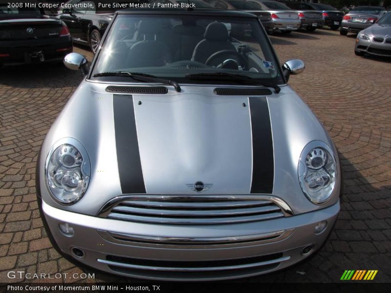 Pure Silver Metallic / Panther Black 2008 Mini Cooper Convertible