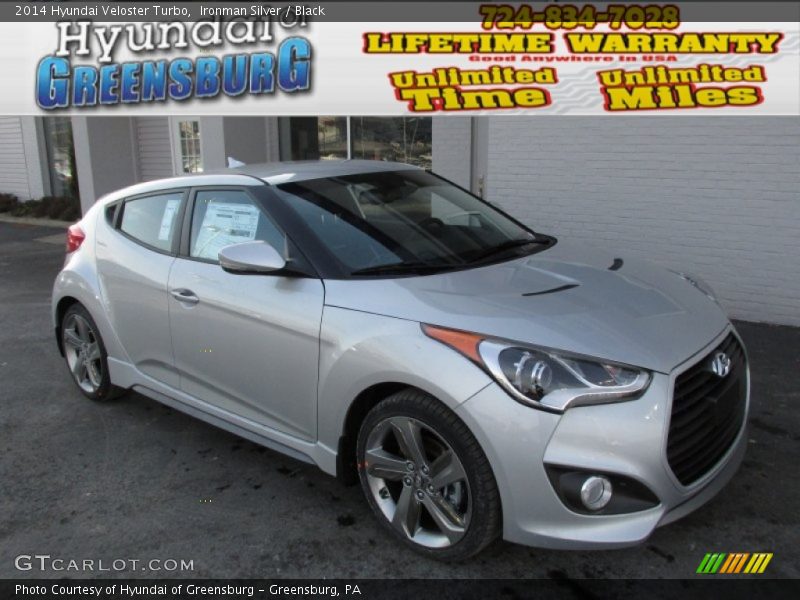 Ironman Silver / Black 2014 Hyundai Veloster Turbo