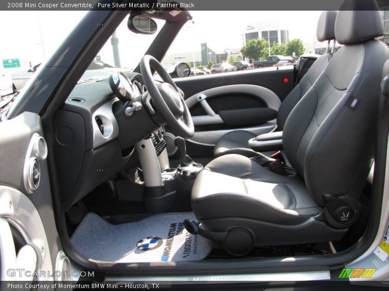 Pure Silver Metallic / Panther Black 2008 Mini Cooper Convertible
