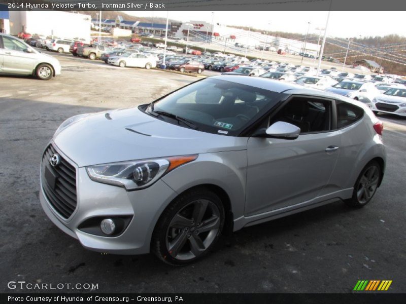 Ironman Silver / Black 2014 Hyundai Veloster Turbo