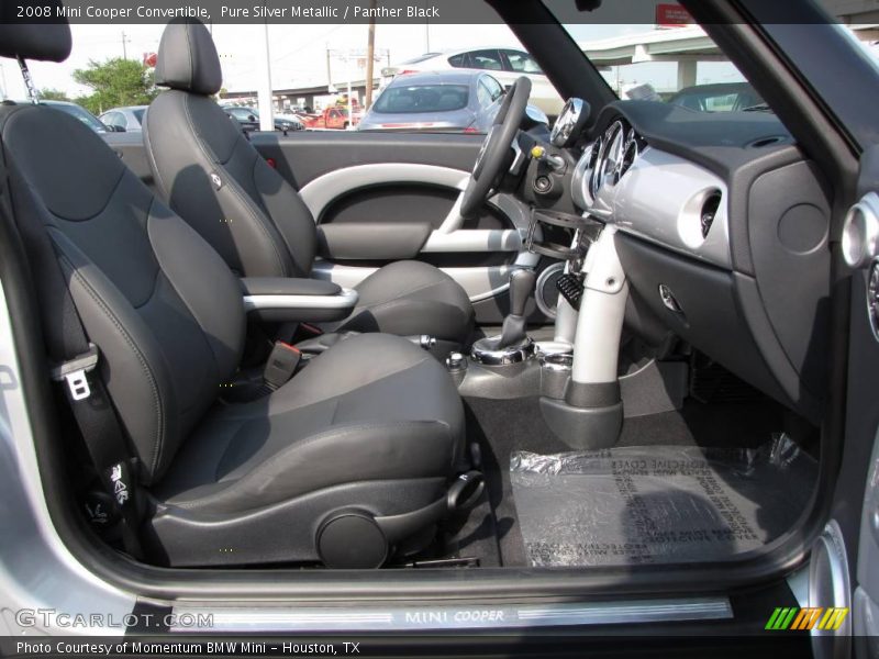 Pure Silver Metallic / Panther Black 2008 Mini Cooper Convertible