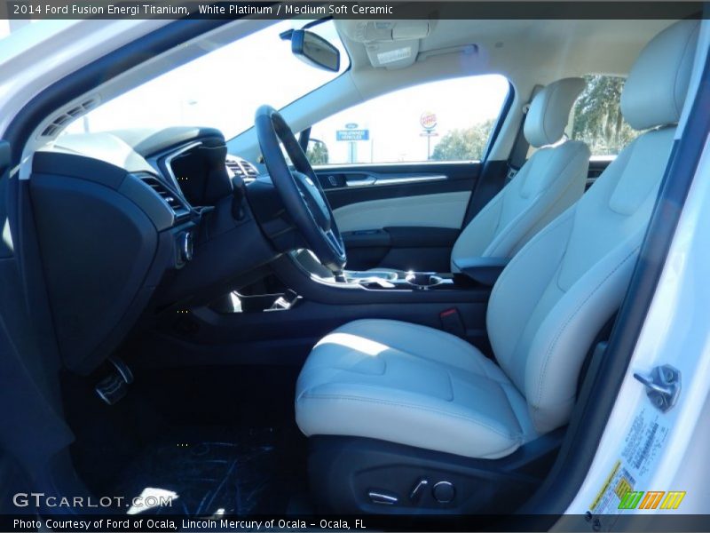 Front Seat of 2014 Fusion Energi Titanium