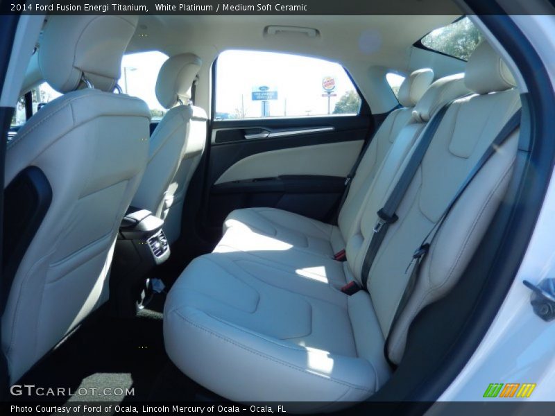 Rear Seat of 2014 Fusion Energi Titanium