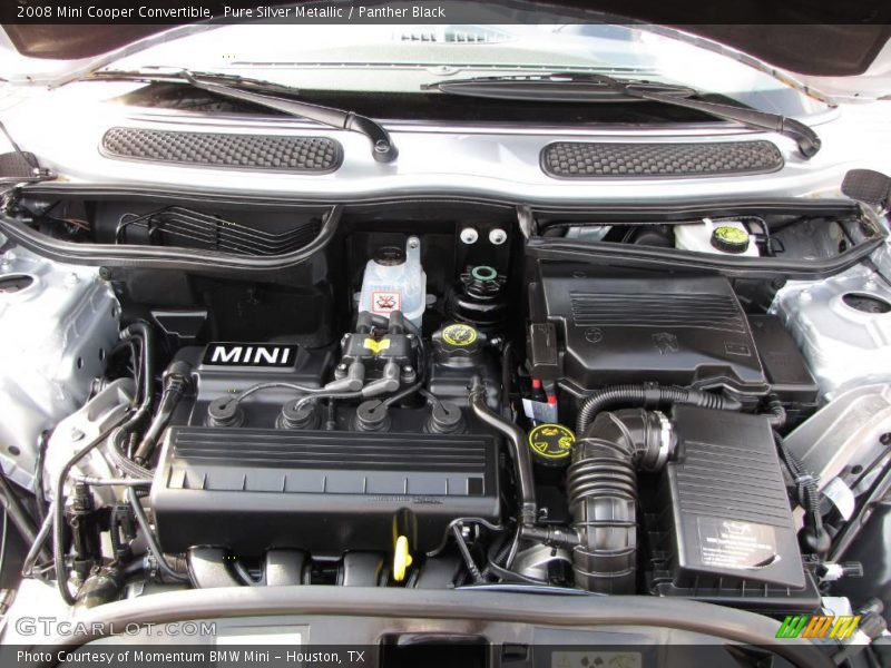Pure Silver Metallic / Panther Black 2008 Mini Cooper Convertible