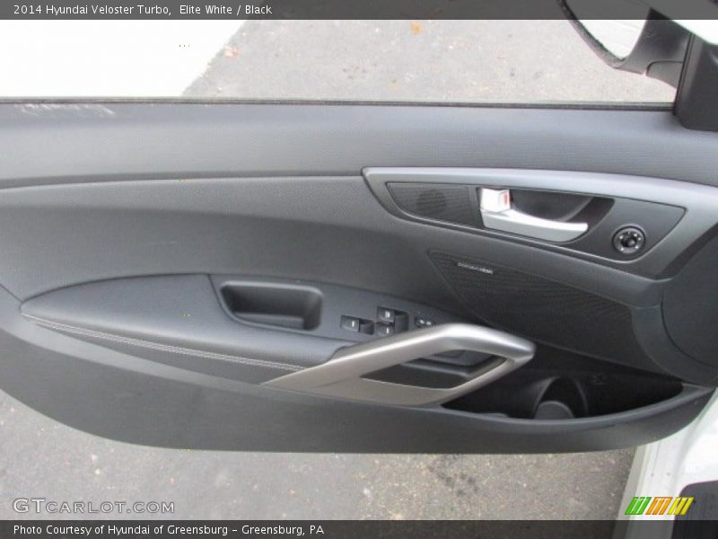 Elite White / Black 2014 Hyundai Veloster Turbo