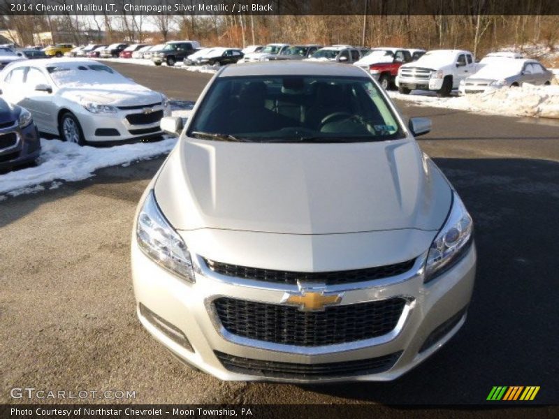 Champagne Silver Metallic / Jet Black 2014 Chevrolet Malibu LT