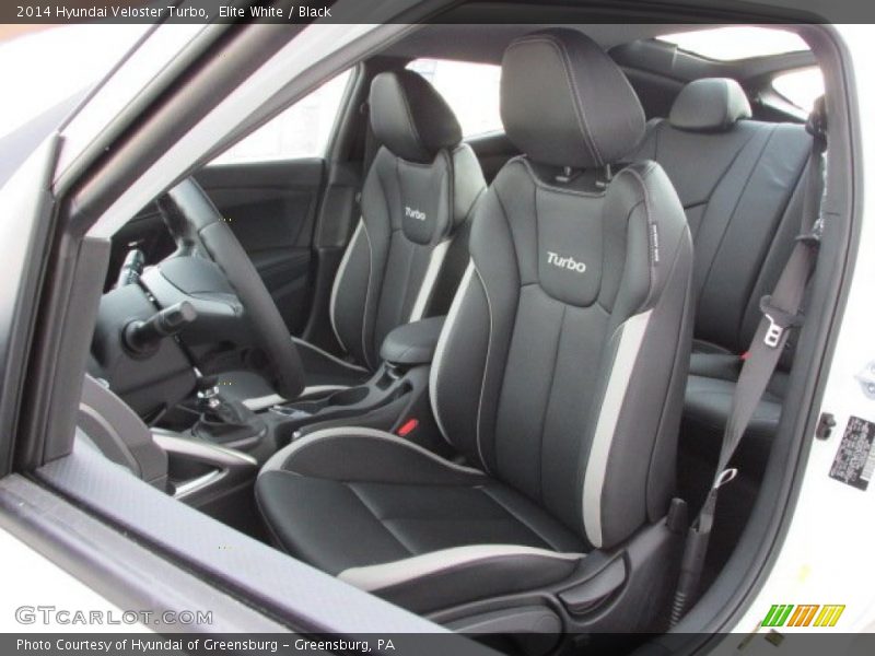 Elite White / Black 2014 Hyundai Veloster Turbo