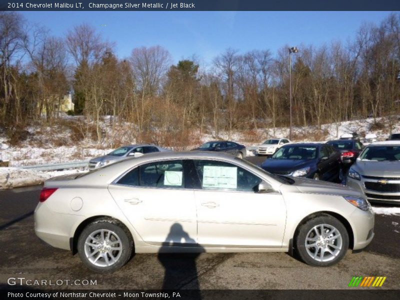 Champagne Silver Metallic / Jet Black 2014 Chevrolet Malibu LT