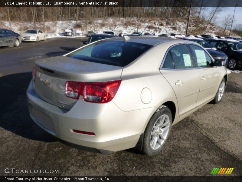 Champagne Silver Metallic / Jet Black 2014 Chevrolet Malibu LT