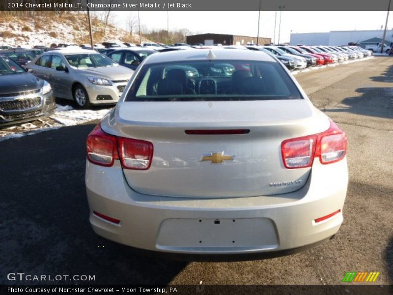 Champagne Silver Metallic / Jet Black 2014 Chevrolet Malibu LT