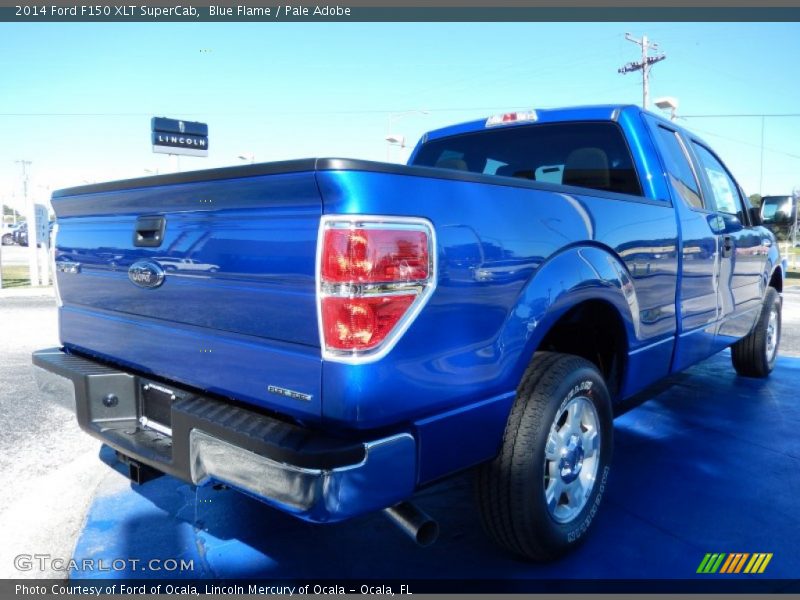 Blue Flame / Pale Adobe 2014 Ford F150 XLT SuperCab