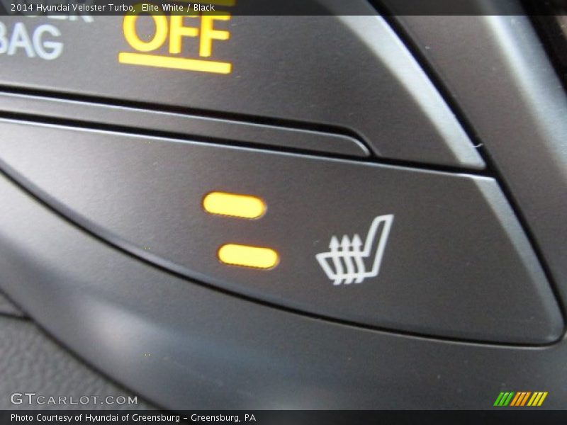 Elite White / Black 2014 Hyundai Veloster Turbo