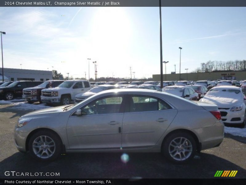 Champagne Silver Metallic / Jet Black 2014 Chevrolet Malibu LT