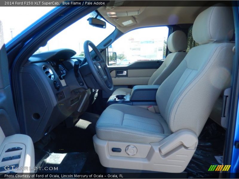 Blue Flame / Pale Adobe 2014 Ford F150 XLT SuperCab