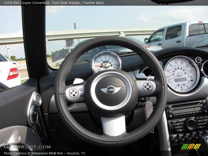 Pure Silver Metallic / Panther Black 2008 Mini Cooper Convertible