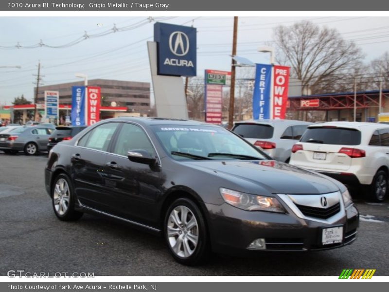 Grigio Metallic / Taupe Gray 2010 Acura RL Technology