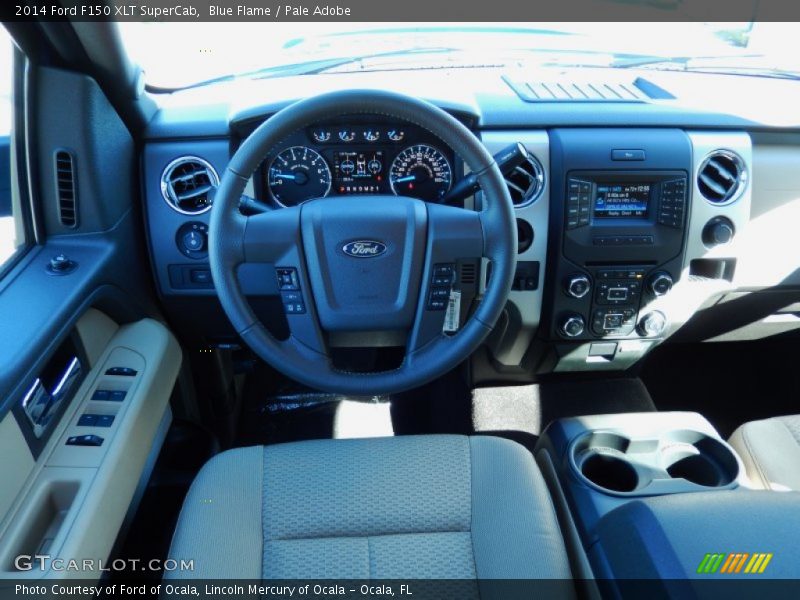 Blue Flame / Pale Adobe 2014 Ford F150 XLT SuperCab