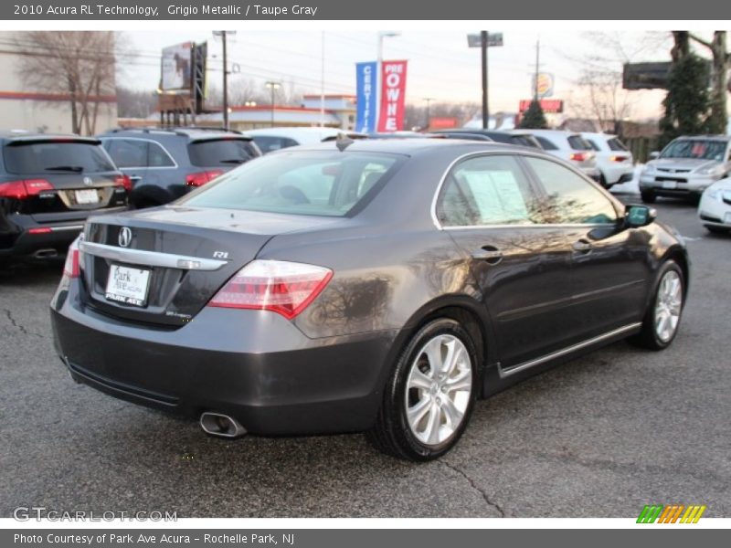 Grigio Metallic / Taupe Gray 2010 Acura RL Technology