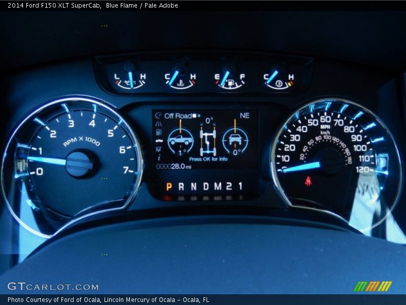 Blue Flame / Pale Adobe 2014 Ford F150 XLT SuperCab
