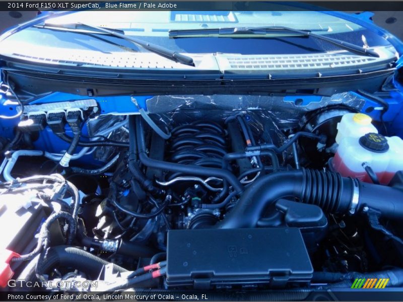 Blue Flame / Pale Adobe 2014 Ford F150 XLT SuperCab