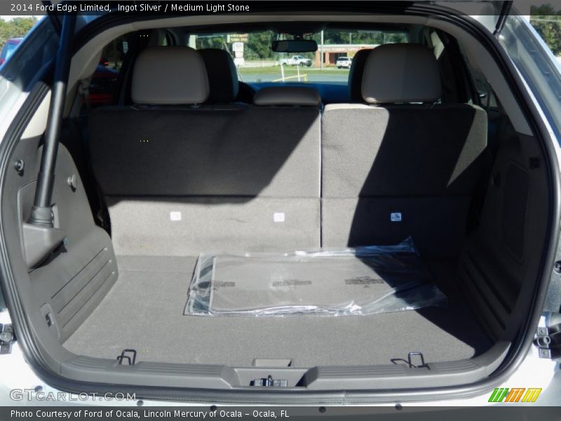 Ingot Silver / Medium Light Stone 2014 Ford Edge Limited